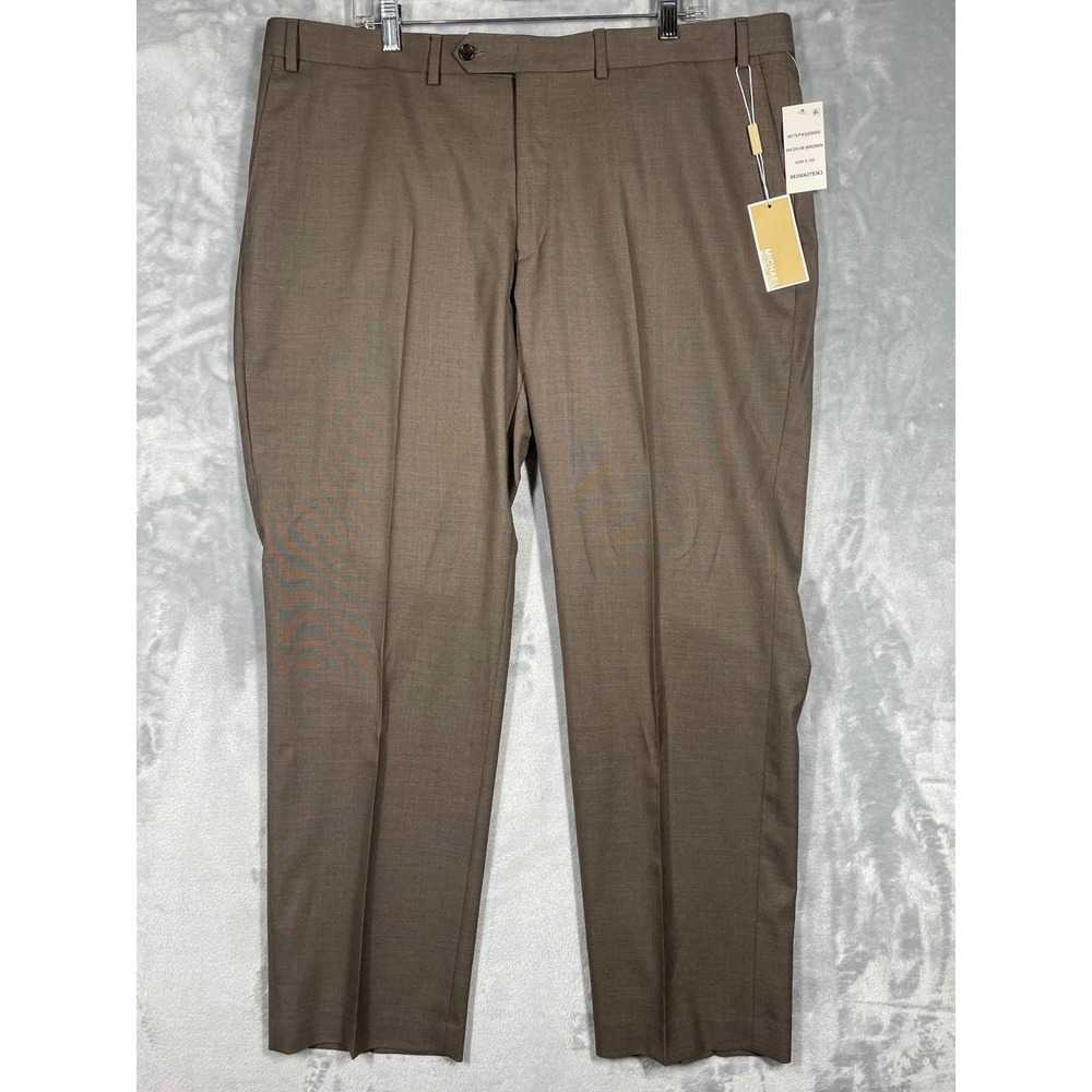 Michael Kors Mens Medium Brown Dress Pants 42W x 30L MITSPXQX0005 New With Tags